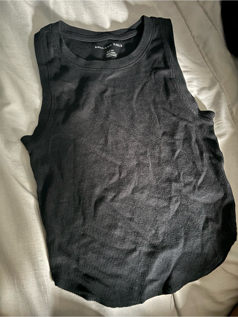 American Eagle Outfitters Women’s Black Ribbed Tank